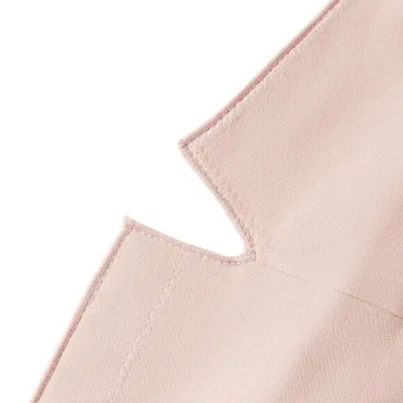 NWT Banana Republic x Olivia Palermo |Women's Ruffle Accent Coat Wispy Pink S - Picture 9 of 9